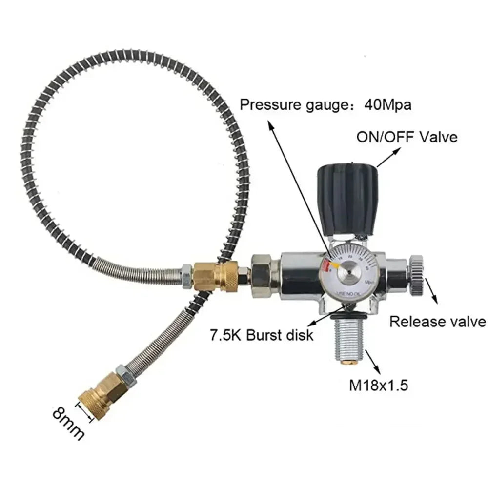 TUXING 300Bar 4500psi 6.8L Carbon Fiber Cylinder High Pressure Cylinder