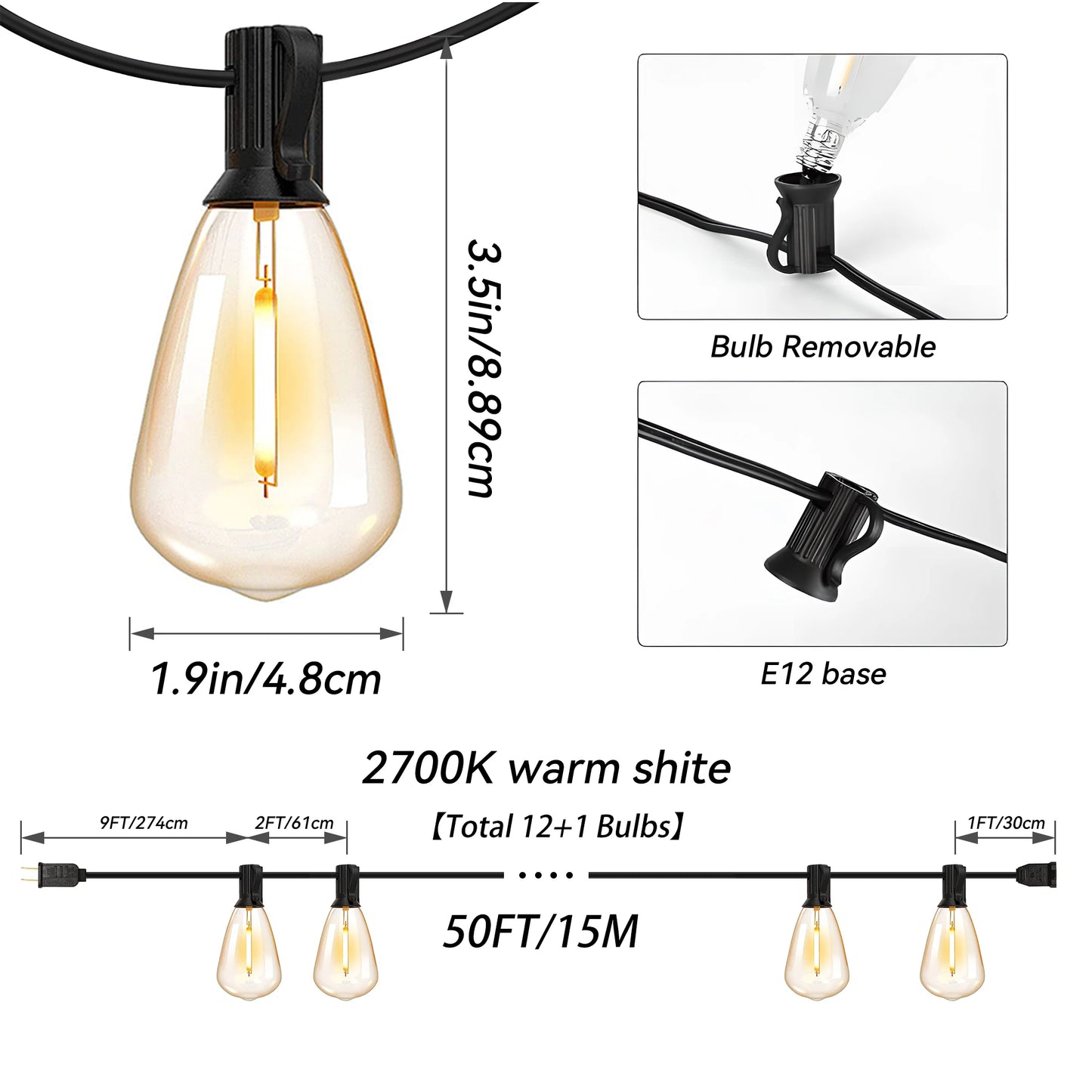St38 Solar String Lights