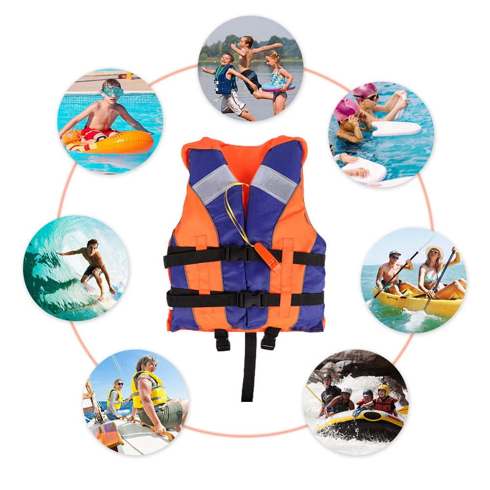 Kids Life Jacket Vest With Whistle