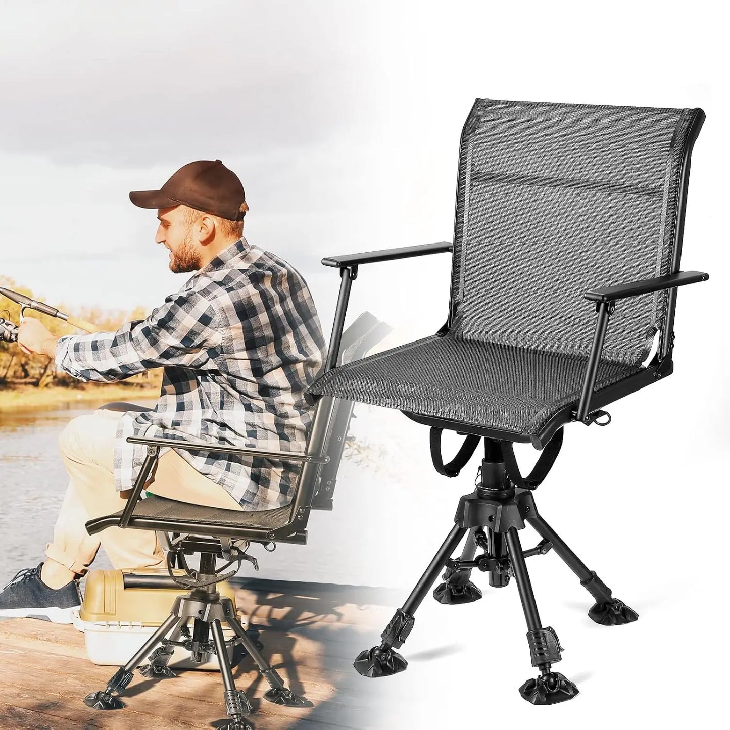 360 Degree Silent Swivel Chair