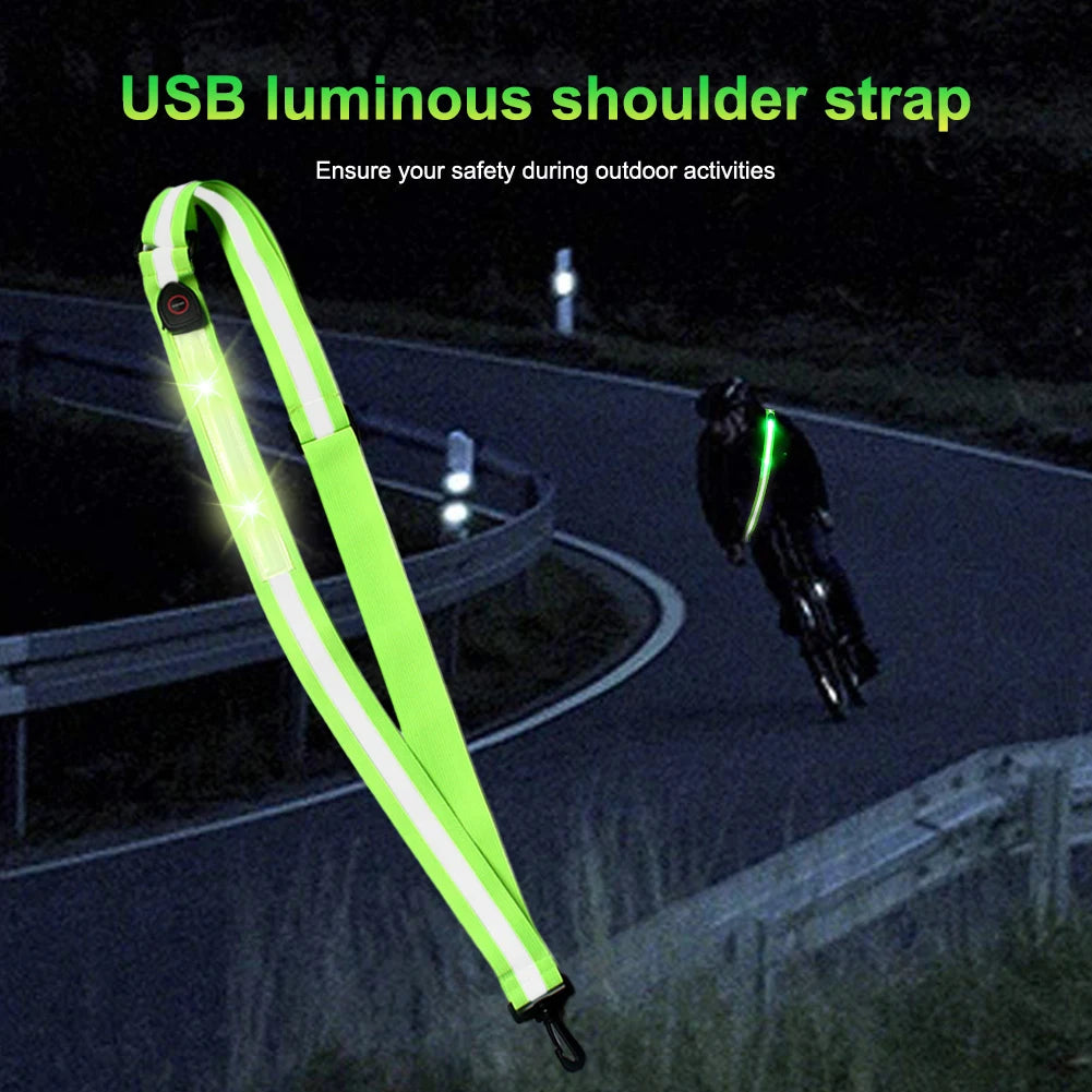 USB Rechargeable Reflective Walking/Running Gear High Visibility LED