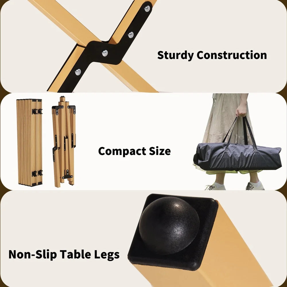 Portable Roll-Top Camping Table