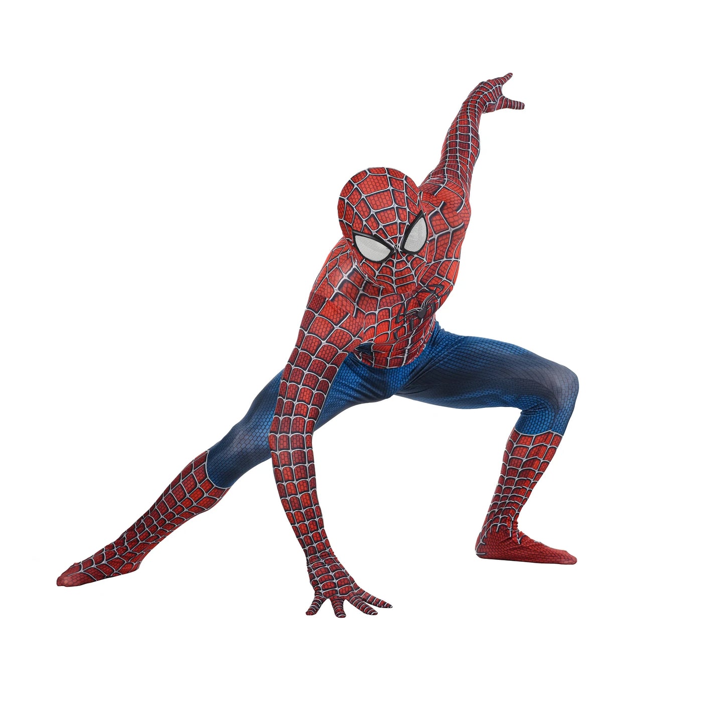 Web Hero Costume Unisex Halloween Themed Party Cosplay Full Body Suit with Removable Mask