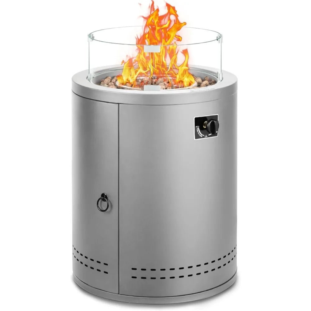 Portable Outdoor Propane Fire Pit Tabletop 50000 BTU Smokeless