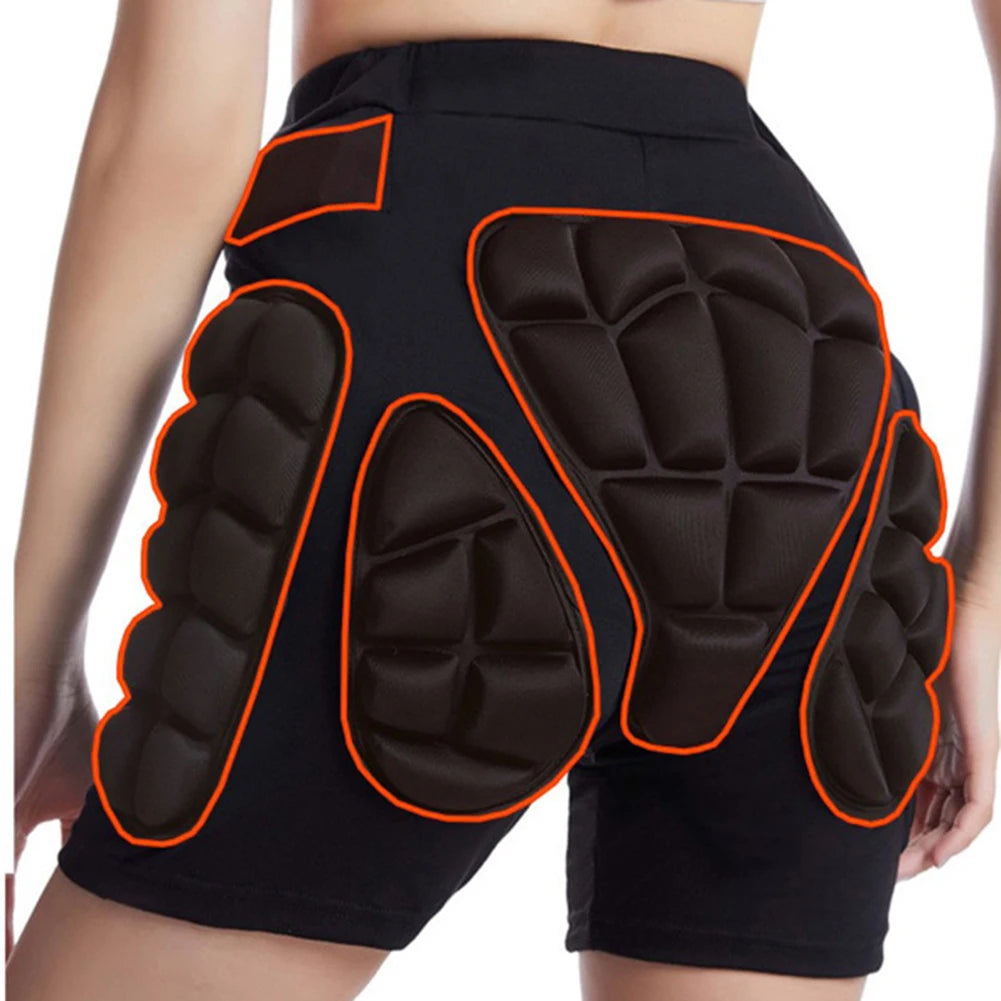3D Protective Padded Shorts Breathable Winter Skating Protective Hip Pad