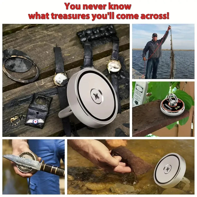 FINDMAG 1000 LBS Pulling Force Magnet Fishing Kit