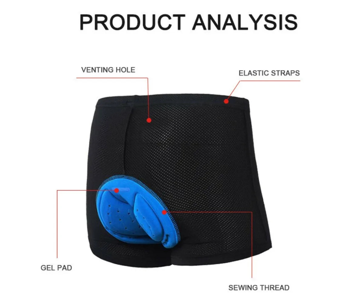 3D GEL Padded Bike Bicycle Cycling Underwear Shorts Pants Men's Women's Breathable Cycling Comfortable Shorts