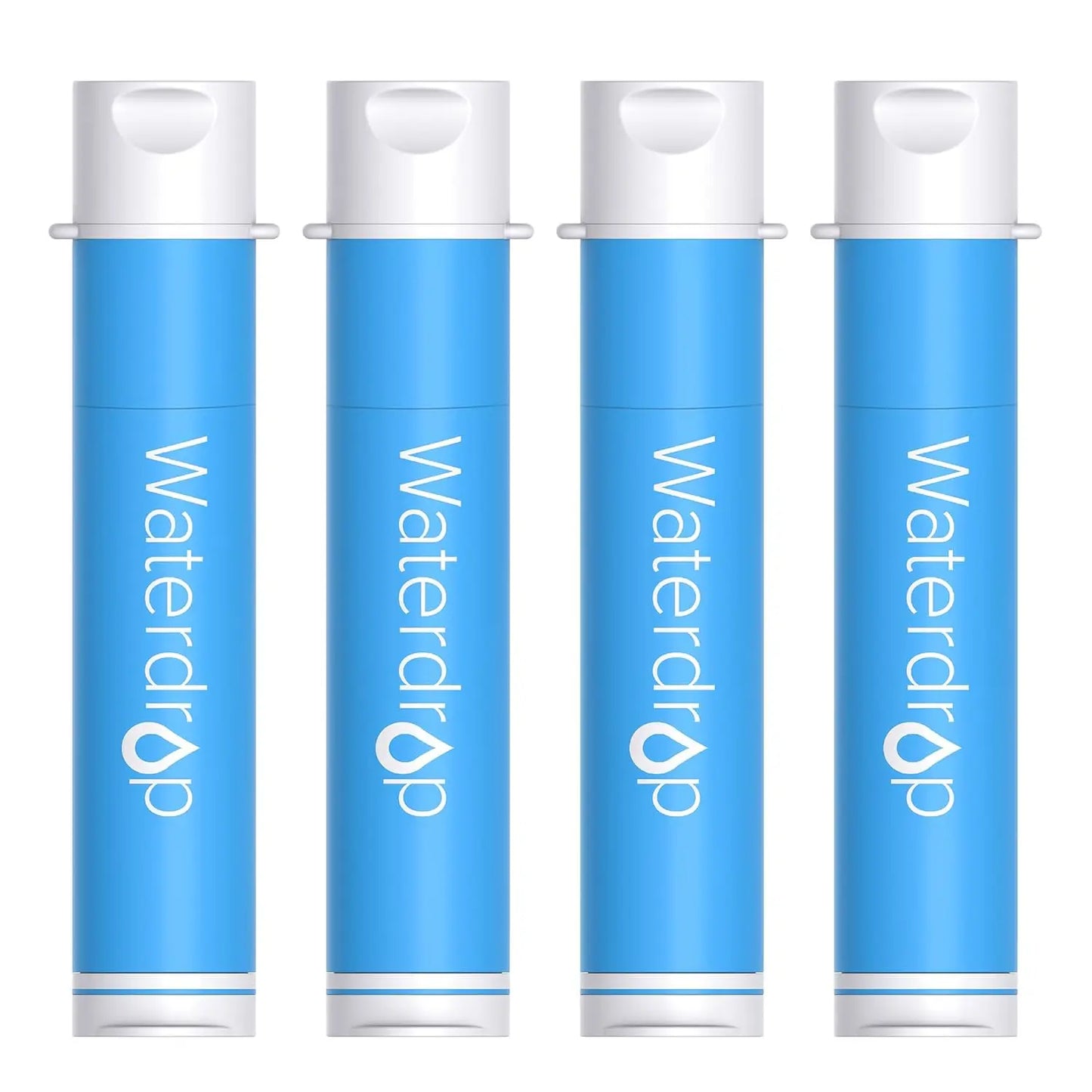 Waterdrop Water Filter Straw, Water Purifier Survival For Camping, Travel, Backpacking and Emergency Preparedness, 4 Pack