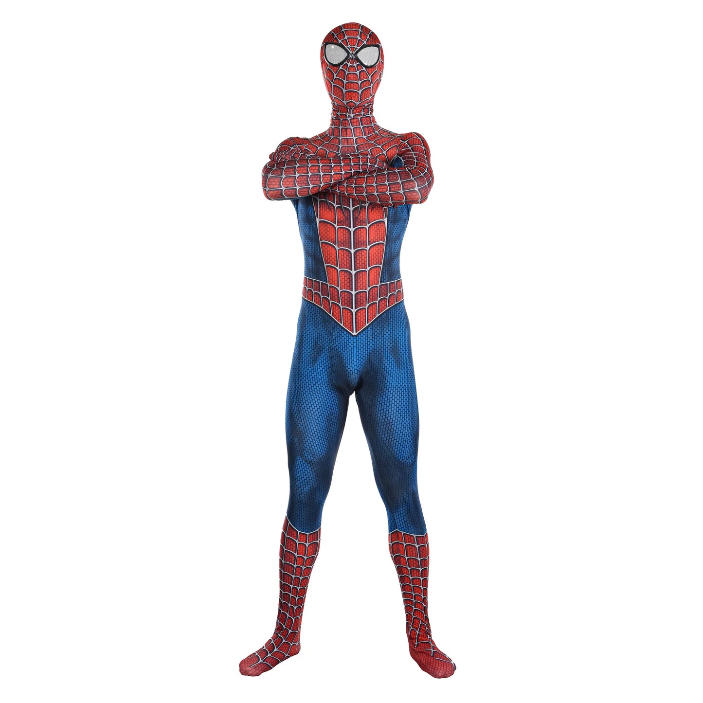 Web Hero Costume Unisex Halloween Themed Party Cosplay Full Body Suit with Removable Mask