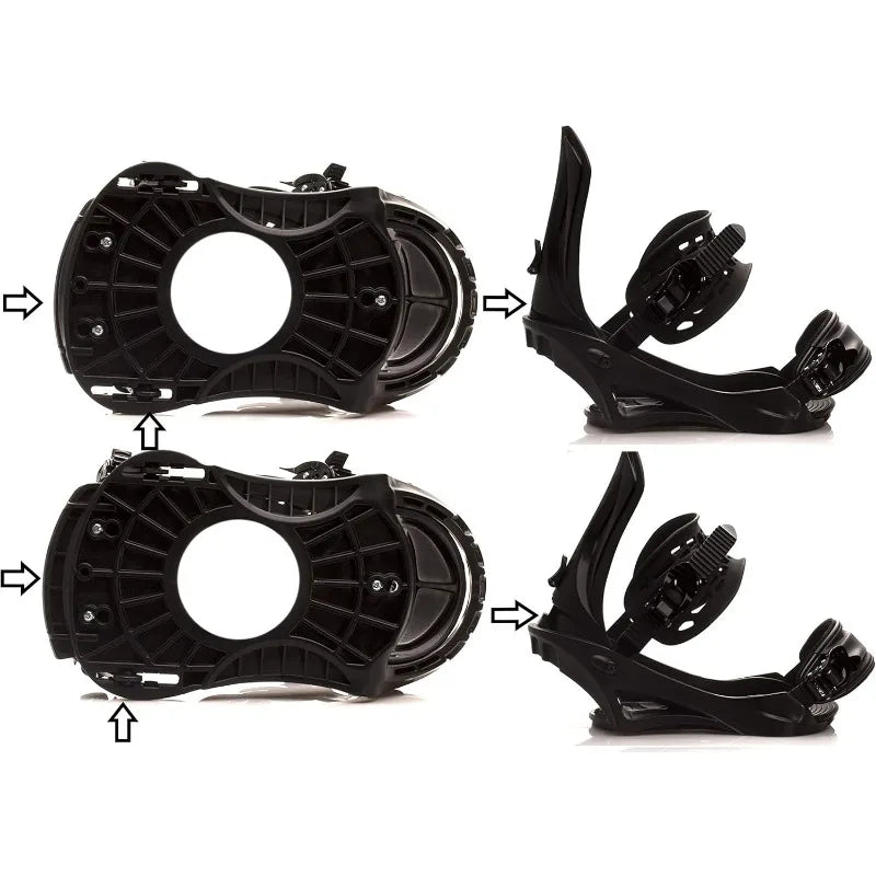 STAUBER Summit Snowboard & Binding Package Size 143, Best All-Terrain, Twin Directional, Hybrid Profile Snowboard