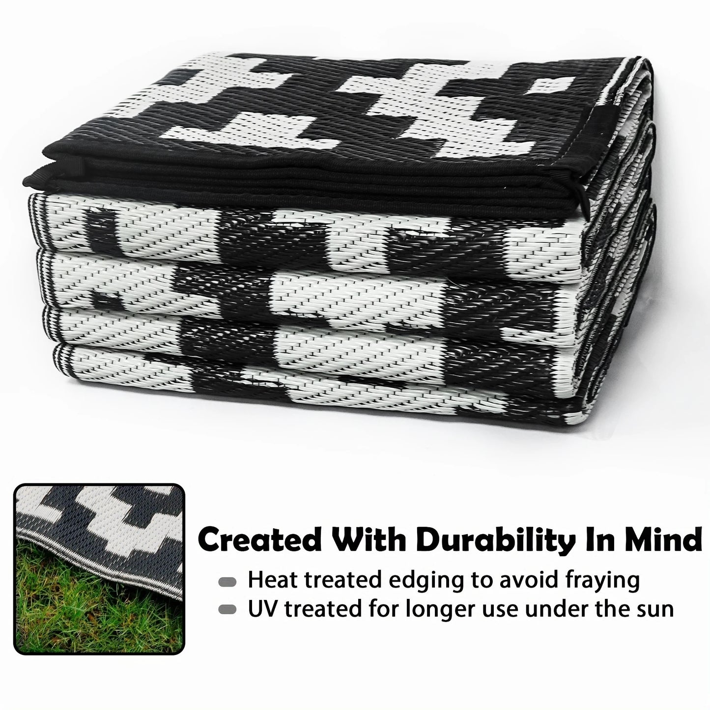 WESTTUNE 6x9ft Reversible Camping Mats For All Outdoor Uses
