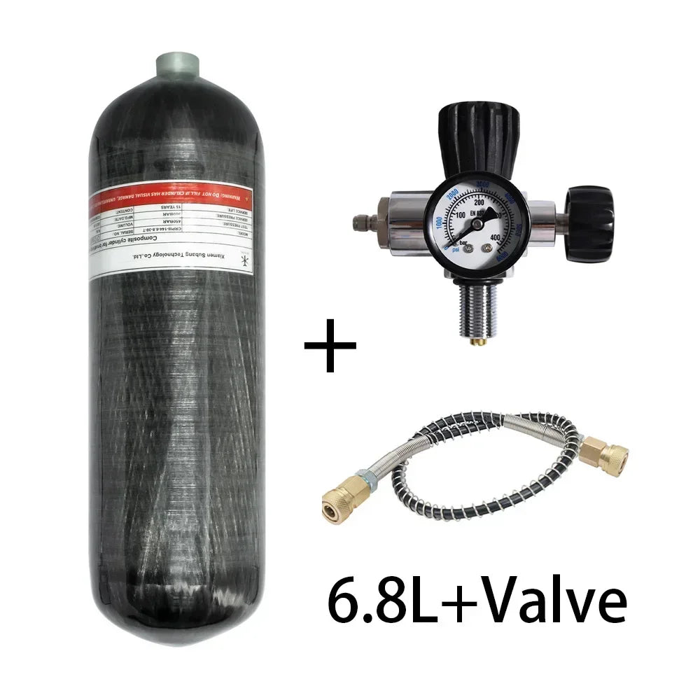 TUXING 300Bar 4500psi 6.8L Carbon Fiber Cylinder High Pressure Cylinder