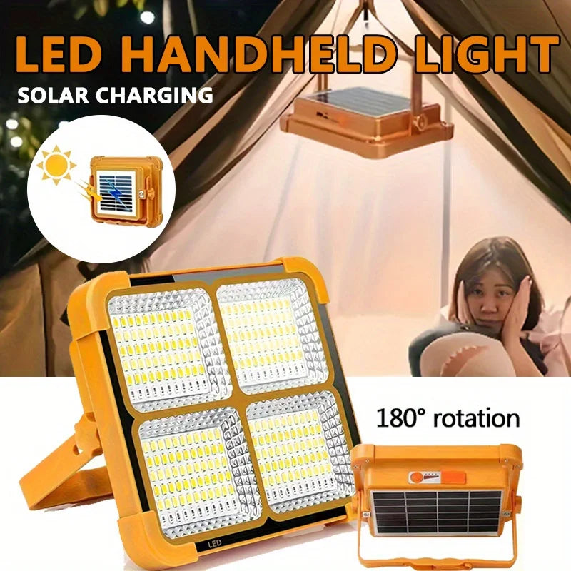 Outdoor Camping Portable Solar Lamp LED Type-c & Solar Charging