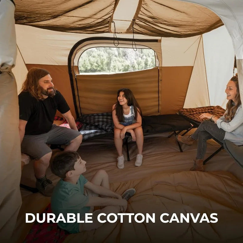TETON Sports Canvas Tents, Tent for Family Camping in All Seasons, Waterproof