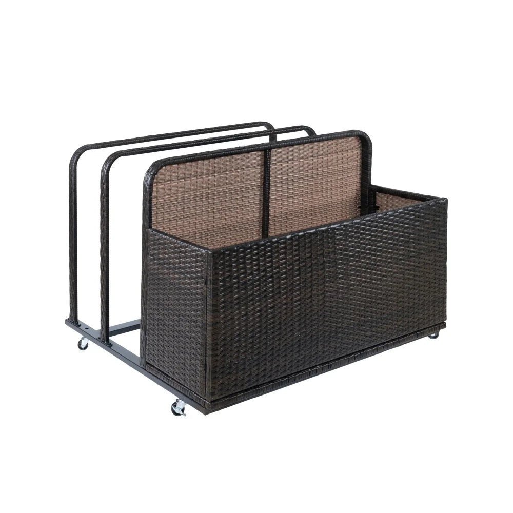 Outdoor Storage Solution with Convenient Mobility Poolside Float Storage
