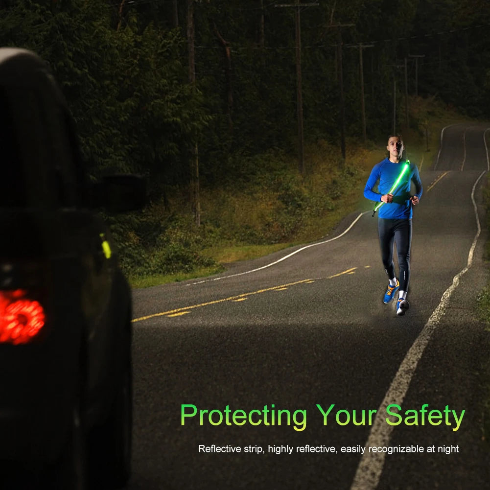 USB Rechargeable Reflective Walking/Running Gear High Visibility LED