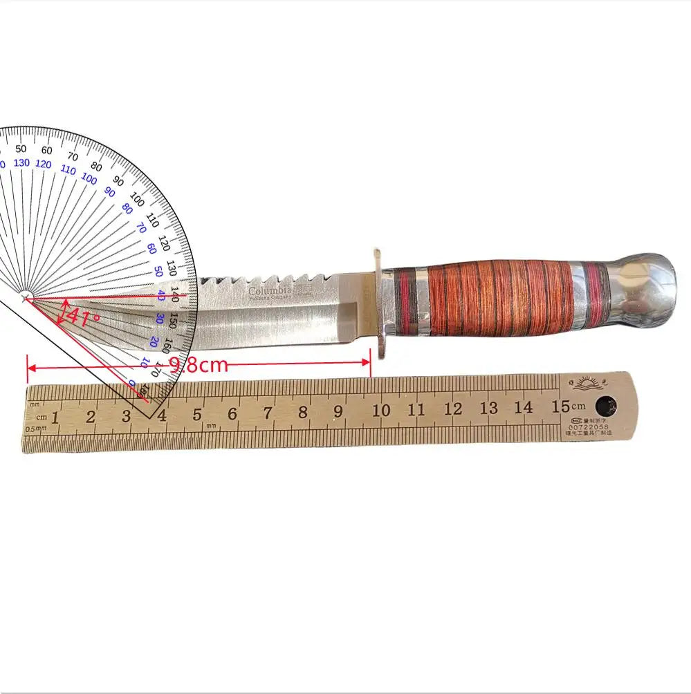 High-Quality 8CR15Mov Steel Blade Hunting Knife