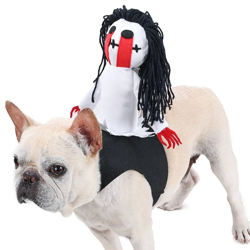Pet Halloween Costume Funny Knight Ghost