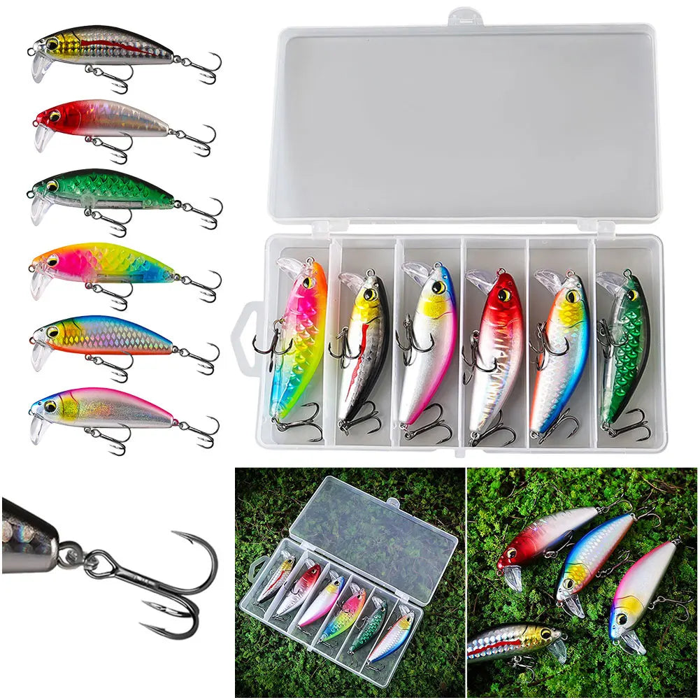 6pcs 7cm 14g Fishing Lures Sinking Artificial Bait
