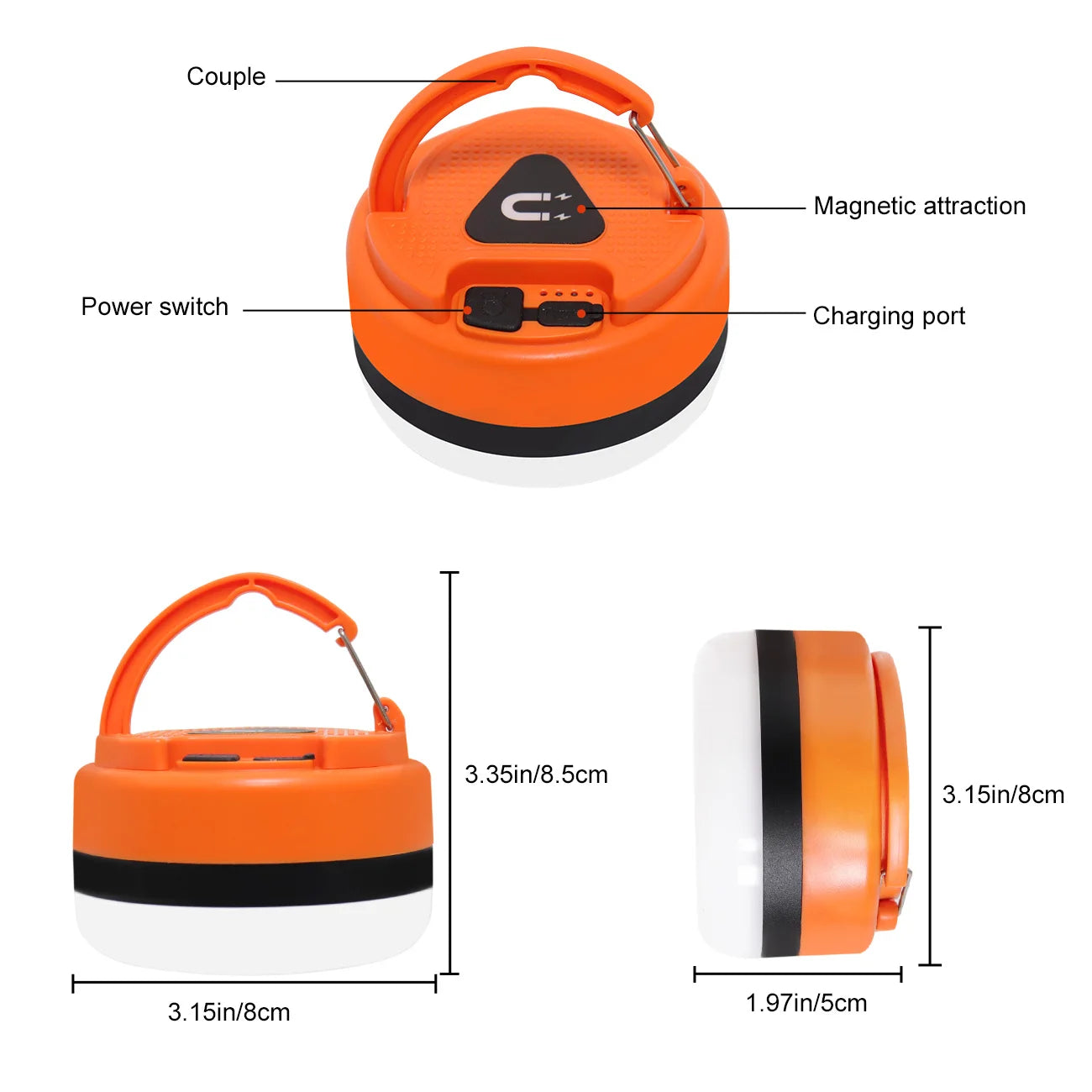 Rechargeable Camping Lantern Tents Lamp 2400mah