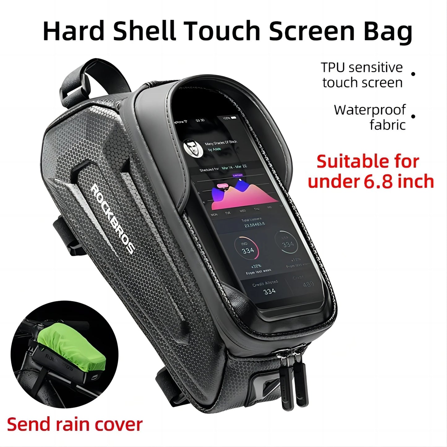 ROCKBROS Bicycle Bag Waterproof Touch Screen Cycling Bag