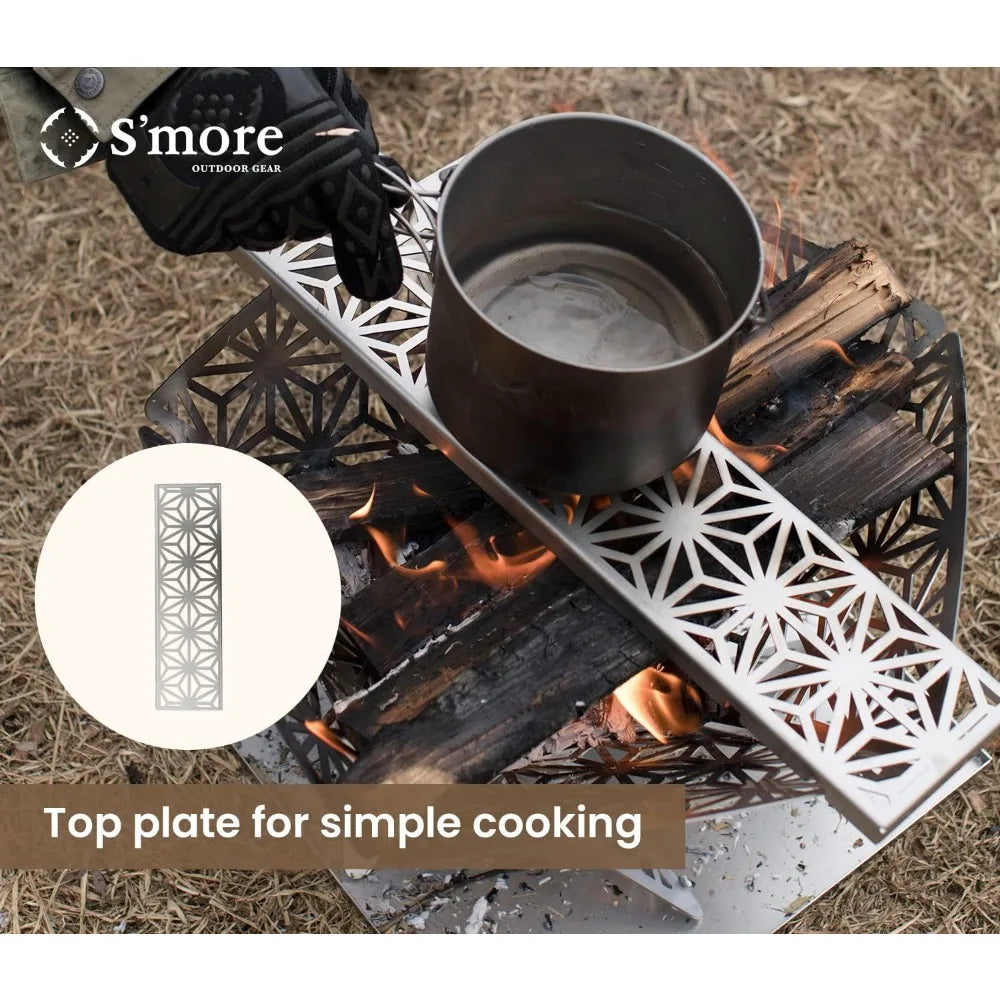 Portable Outdoor Fire Pit . Ideal for Patio and Backyard Bonfires