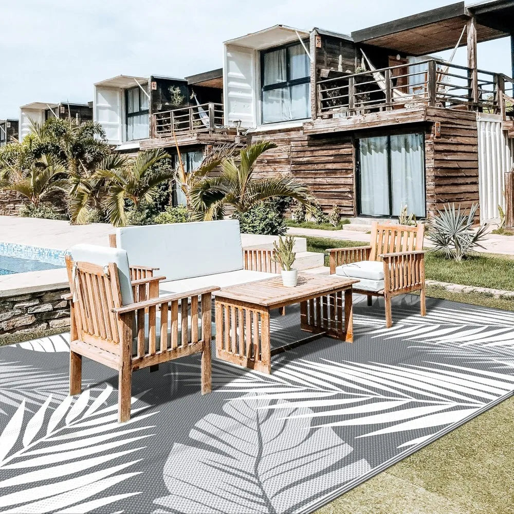 Outdoor Rug 10' x 20' Waterproof for Patios Clearance, Reversible