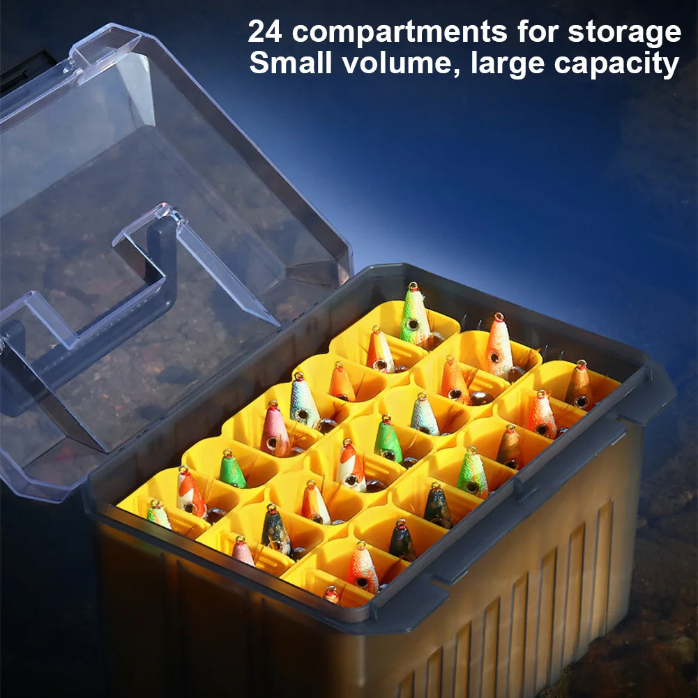 24 Grids Minnow Squid Jig Hard Bait Container