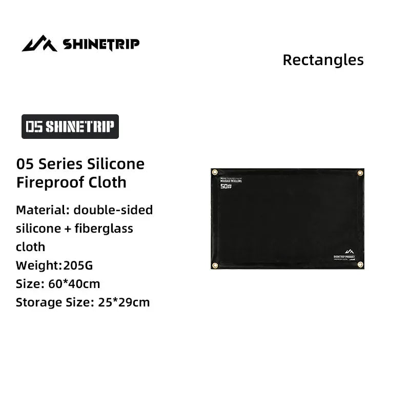 Series Tactical Wind Blackened Outdoor Camping Insulation Mat /Fire Resistant