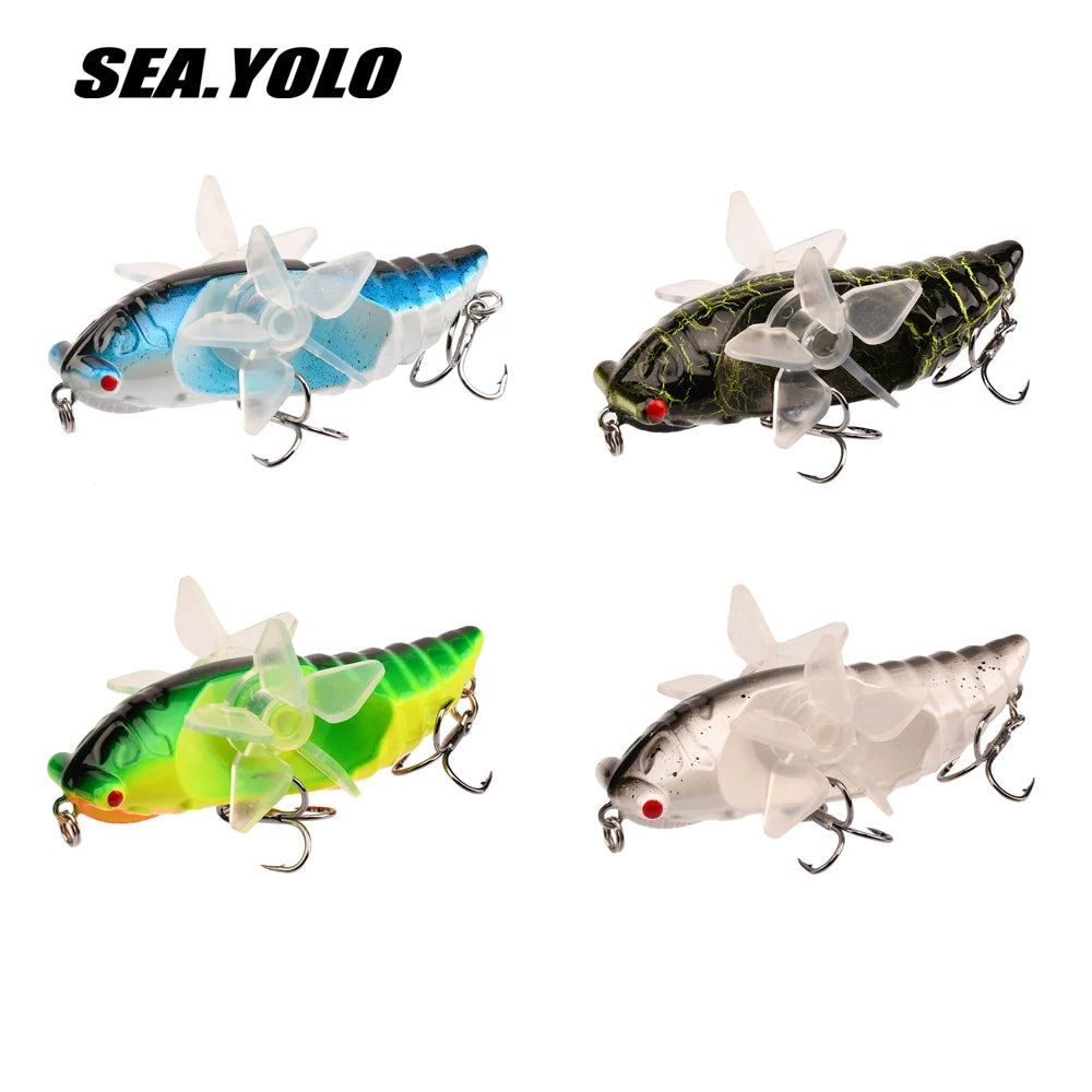 1 PC Popper Spin Fishing Lure