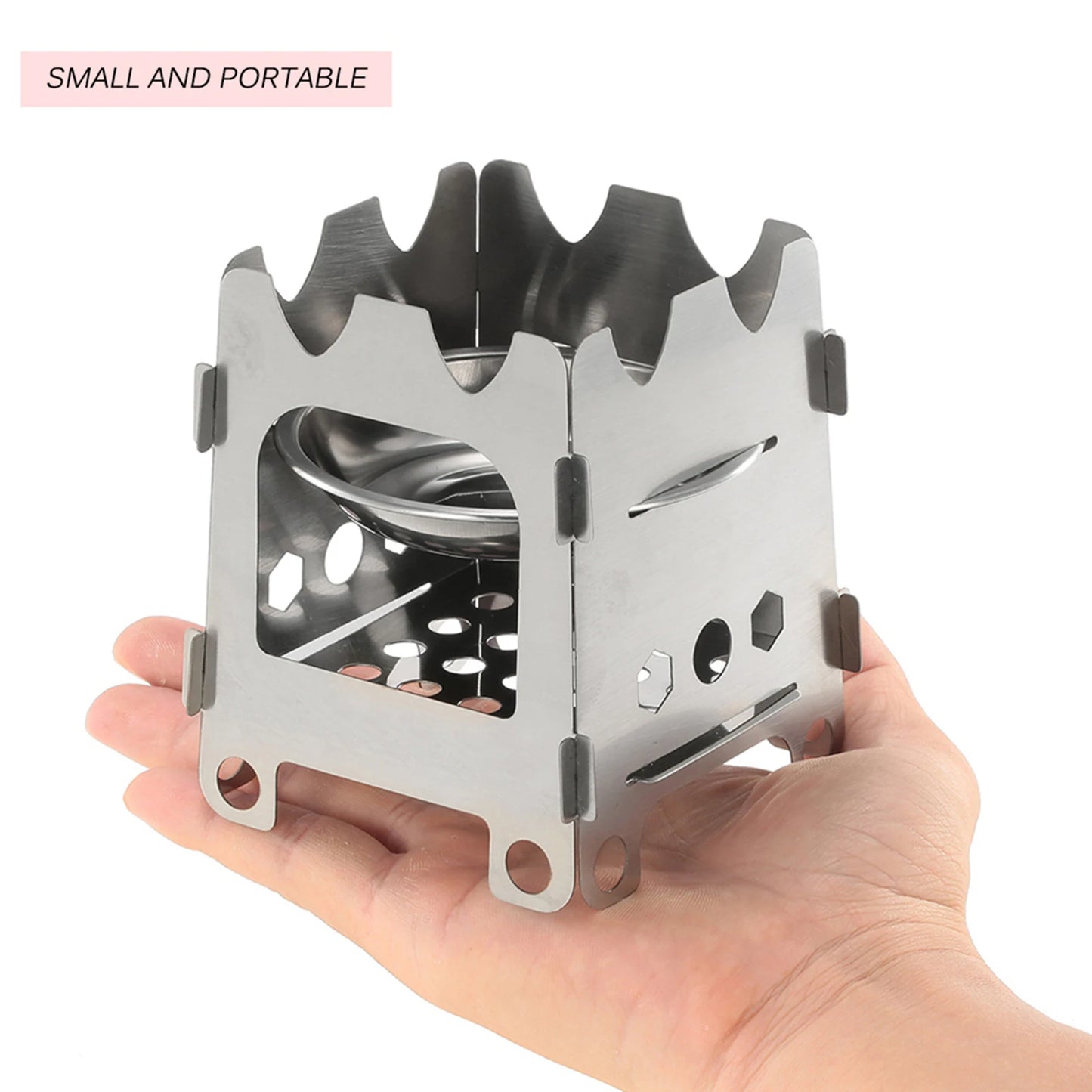 Portable Stove Titanium Outdoor Camping Wood Stove Ultralight Folding