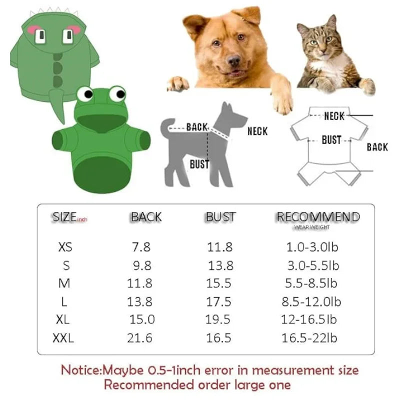 TONG Pet Dog Cat Hoodie