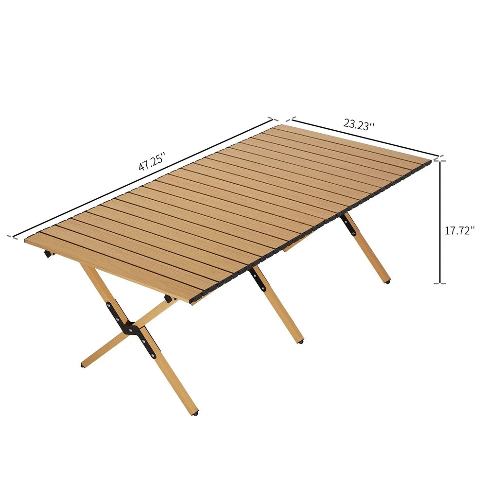 Portable Roll-Top Camping Table