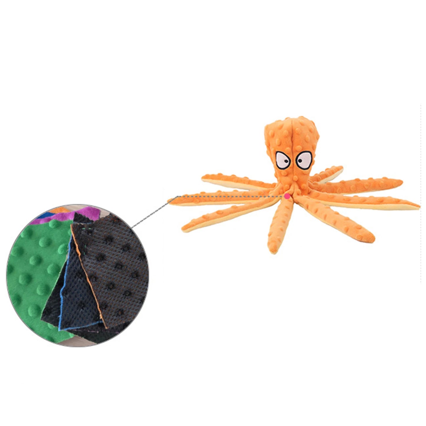 Pet Plush Toy Octopus Dog Interactive Toy