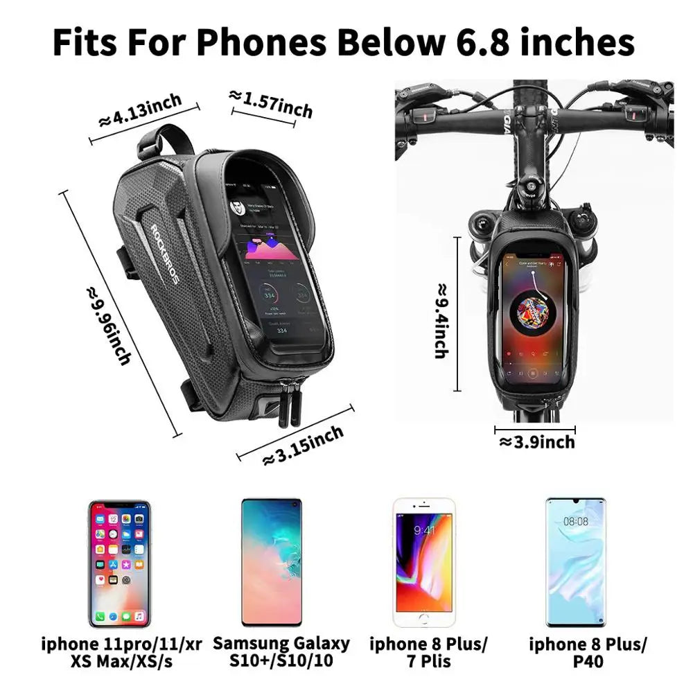 ROCKBROS Bicycle Bag Waterproof Touch Screen Cycling Bag