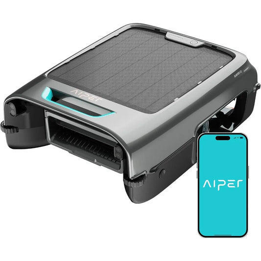 Surfer S2 Robotic Solar Pool Skimmer with APP Support, 24/7 Cleaning, Dual Charging Modes, Smart Obstacle Avoidance