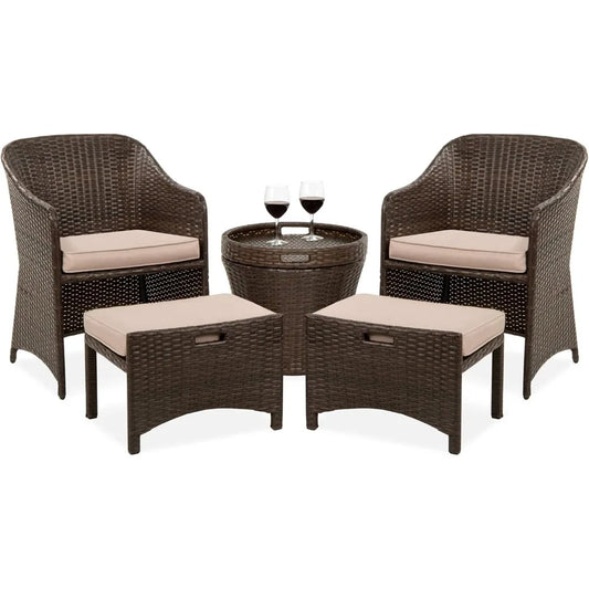 5-Piece Outdoor Patio Furniture Set, No Assembly Required