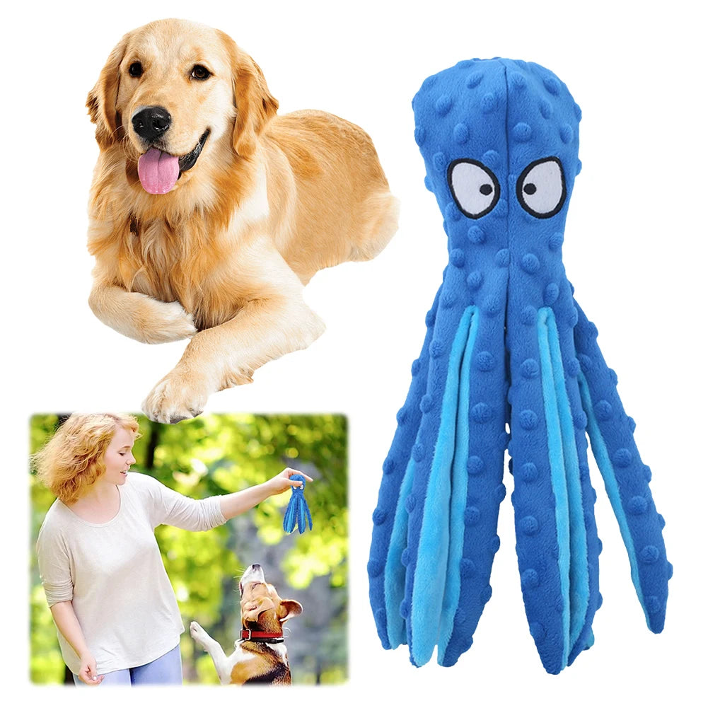 Pet Plush Dog Toy Octopus