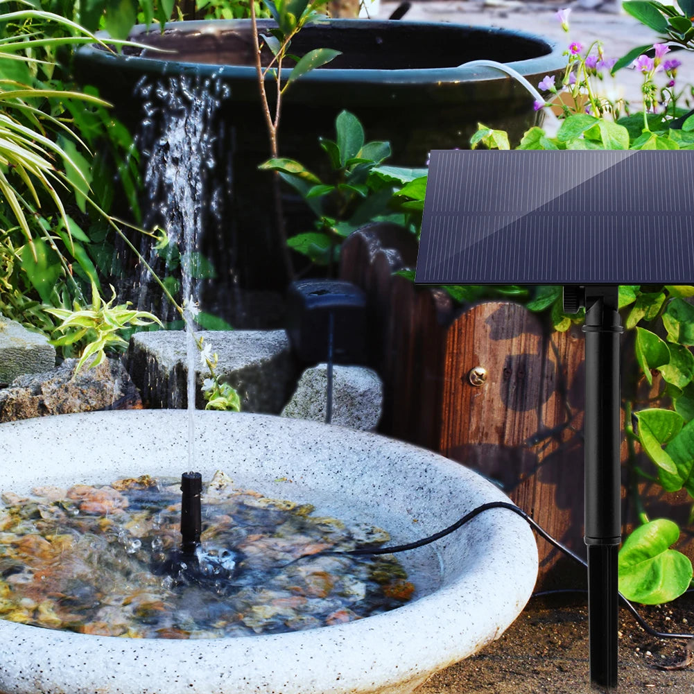 5W 5V Fountain Panel Pump Garden Decoration with Stake Solar Panel Water Pump
