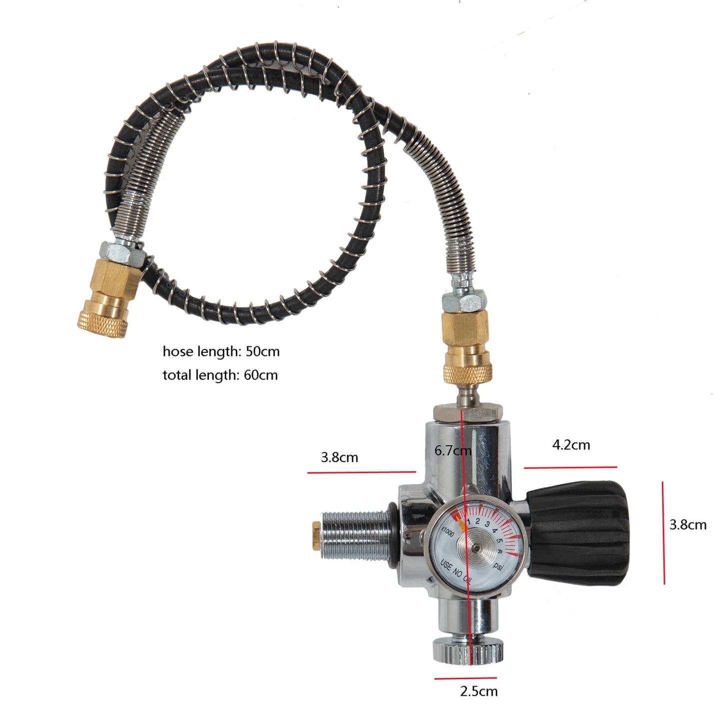 Scuba Tank Valve, Genuine Brass Chrome Plated, G5/8-14NPS Outlet, M181.5 Connecting Bottleneck, High Air Pressure, Efficient,