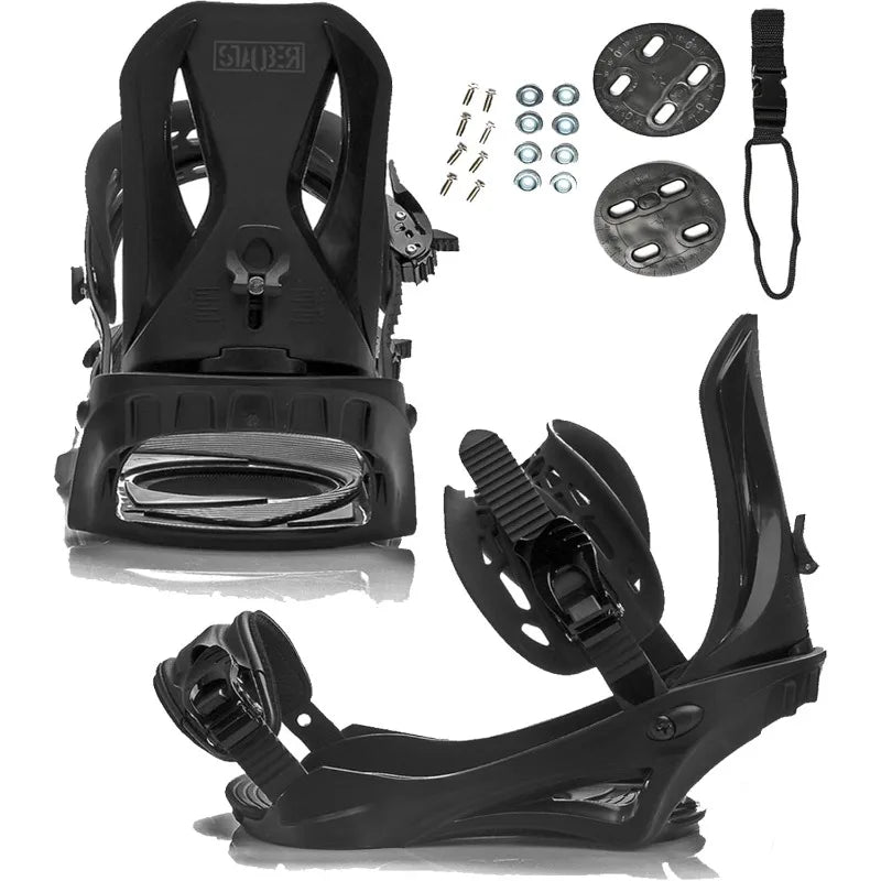 STAUBER Summit Snowboard & Binding Package Size 143,  Best All-Terrain, Twin Directional, Hybrid Profile Snowboard