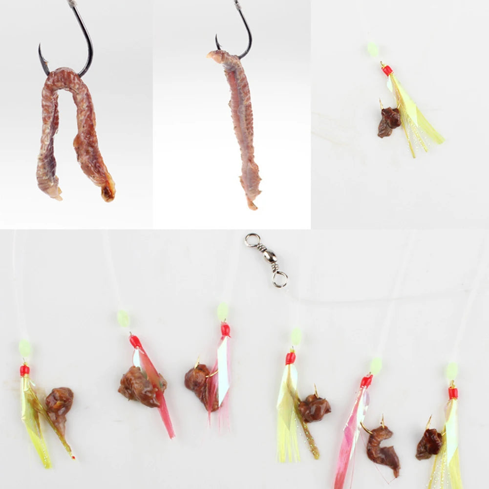 Dry Sandworms Fishing Lures Fishy Smell Lures Soft Fishing Lures for Saltwater and Freshwater Fishing