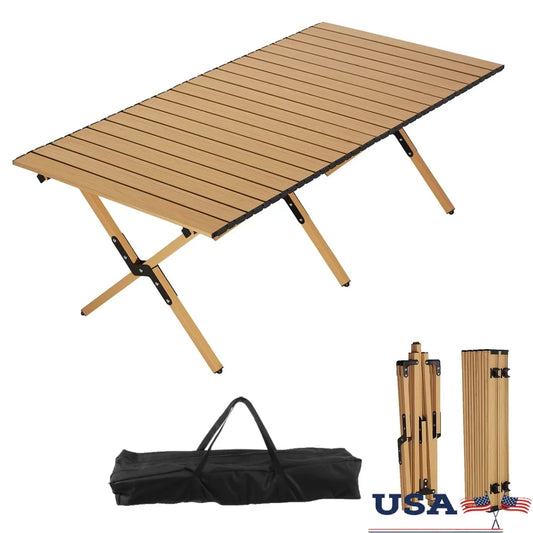 Portable Roll-Top Camping Table
