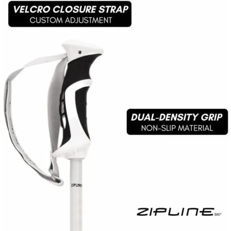 Zipline Podium 14.0 K Ski Poles Graphite Kevlar Carbon Composite 38" in./96 cm