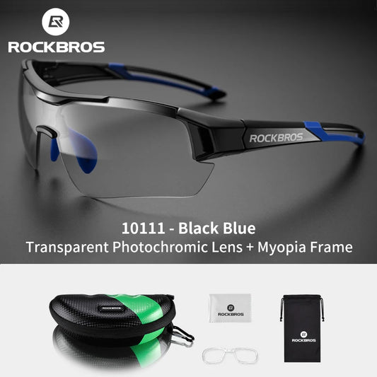 ROCKBROS Cycling Photochromic Glasses UV400 Protection Sunglasses