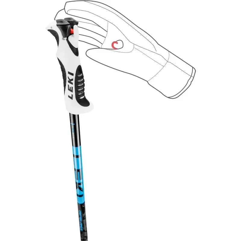 LEKI Kids’ Drifter Vario S Adjustable Lightweight Aluminum Ski Poles for Downhill & Backcountry Skiing