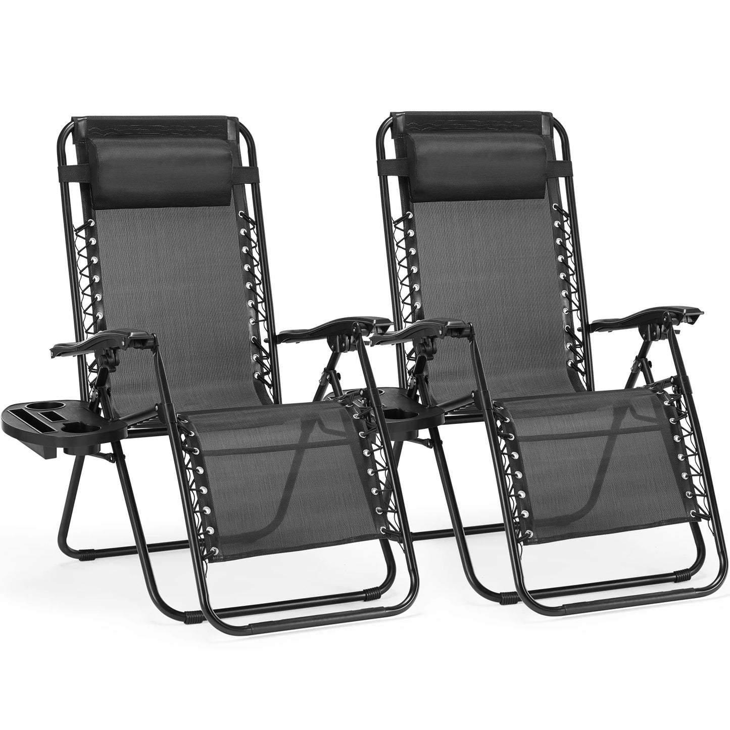 JHK Zero Gravity Set of 2 Portable Recliner