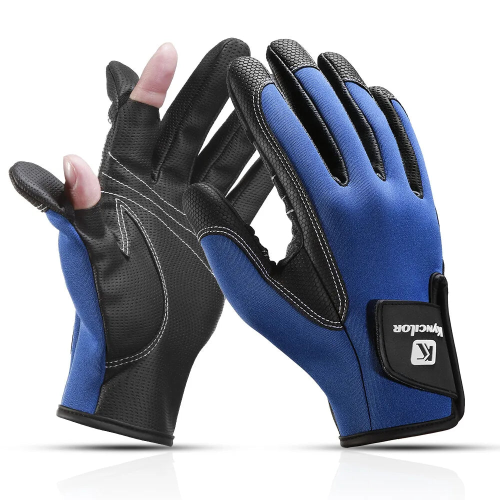 Winter Fingerless Fishing Gloves For Men Women Cold Weather Windproof