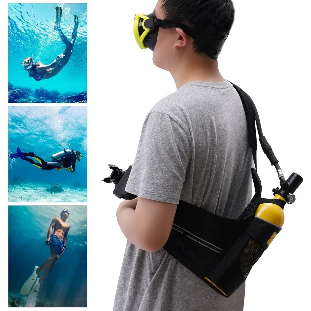 Mini 1L 0.9Qt Scuba Diving Tank 15-20 Minute Underwater Breath Device