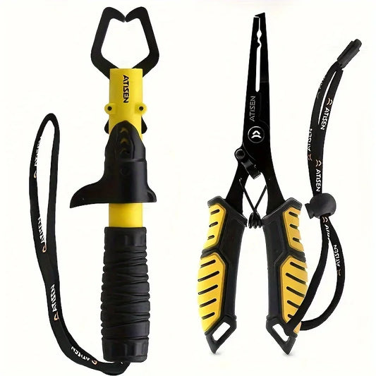2-Piece Durable Stainless Steel Fishing Pliers
